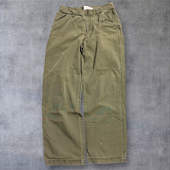 Old Navy Other - VTG Old Navy Workwear Pants Mens 33x32 Army Green Fade Canvas 90s Skater Y2K